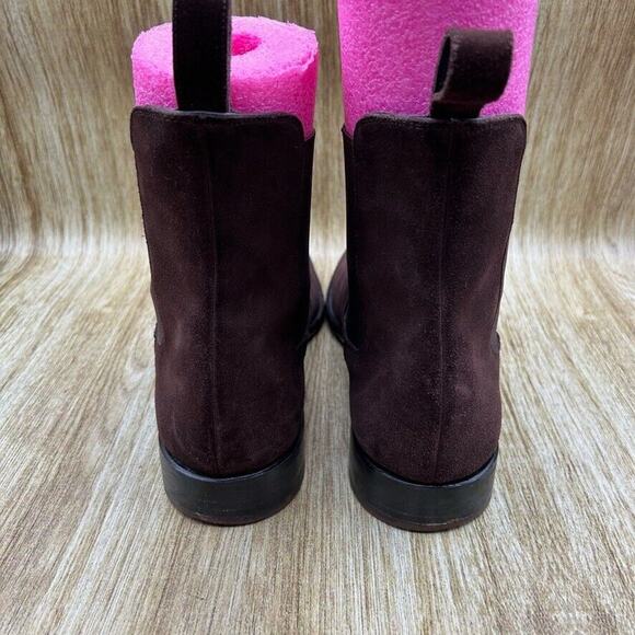 Fugashin Pour‎ Story Et Fall Chelsea Boots Men's Size 9 EU 42 Brown Suede Shoes - Picture 4 of 10